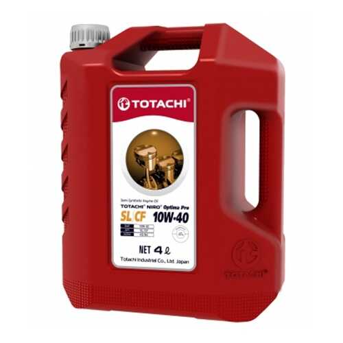 Масло моторное totachi niro optima pro semi-synthetic sl/cf 10w-40 пласт. 4л 4589904928833 в Газпромнефть