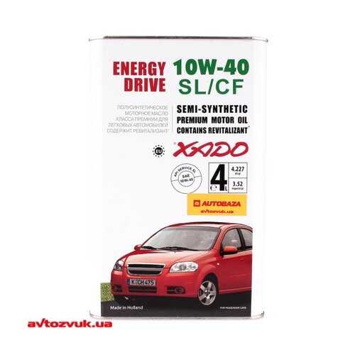Масло моторное XADO Atomic Oil 10W-40 SL/CF 4л XADO XA20244 в Газпромнефть