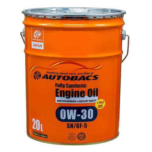 Моторное масло AUTOBACS ENGINE OIL FS 0W30 SN/GF-5+PAO (20л) в Газпромнефть