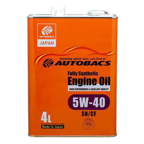 Моторное масло AUTOBACS ENGINE OIL FS 5W40 SN/CF (4л) в Газпромнефть
