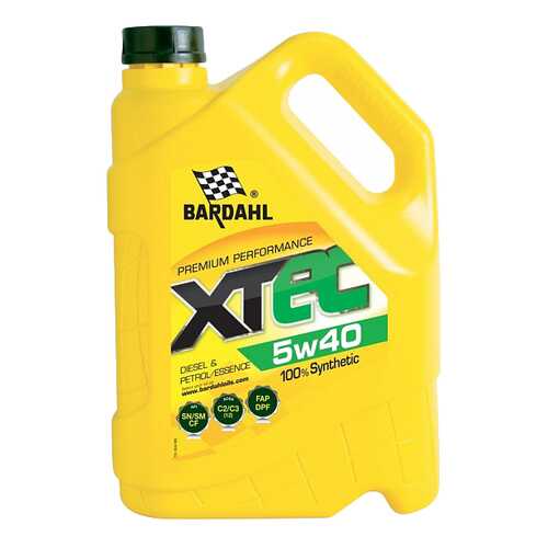 Моторное масло Bardahl XTEC 5W-40 5л в Газпромнефть