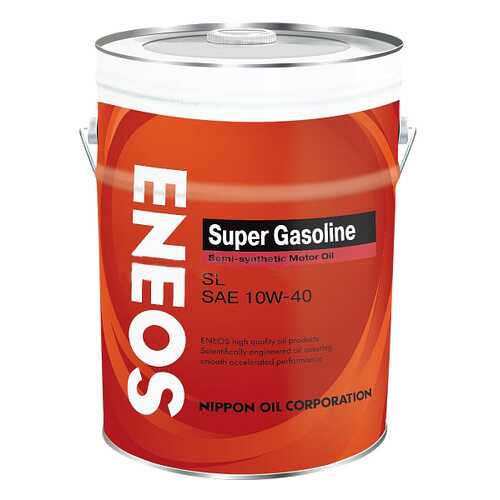 Моторное масло Eneos Super Gasoline SL Semi-Synthetic 10W-40 20л в Газпромнефть