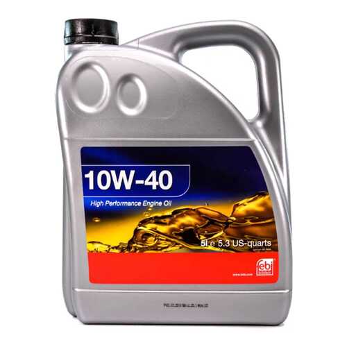 Моторное масло febi high performanse engine oil 10w40 полусинтетическое 5 л 32933 в Газпромнефть