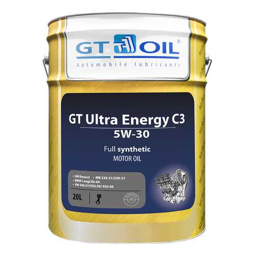 Моторное масло GT-Oil Ultra Energy C3 5W-30 20л в Газпромнефть