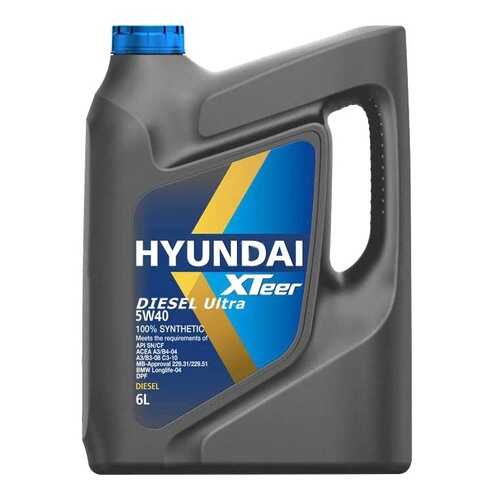 Моторное масло Hyundai-KIA Diesel Ultra 5W-40 6л в Газпромнефть