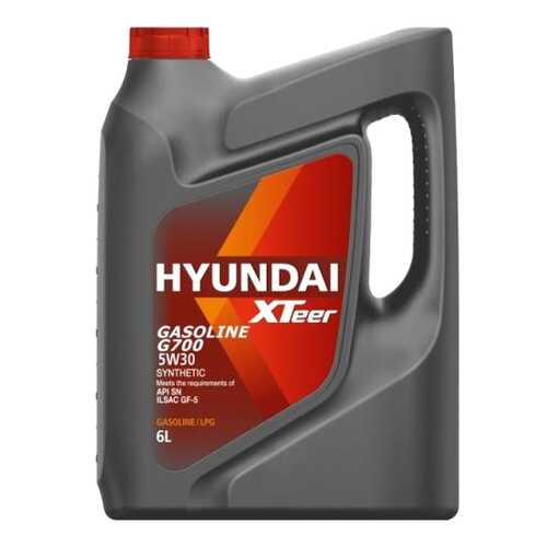 Моторное масло Hyundai-KIA Gasoline 700 5W-30 6л в Газпромнефть