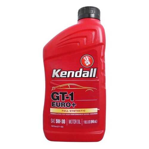 Моторное масло Kendall GT-1® Euro+ Full Synthetic 5W-30 0,946л в Газпромнефть