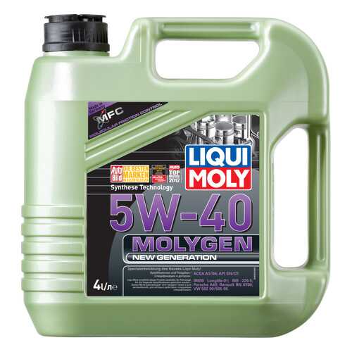 Моторное масло Liqui moly Molygen New Generation 5w-40 4л в Газпромнефть