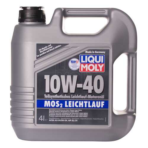Моторное масло Liqui moly MoS2 Leichtlauf 10W-40 4л в Газпромнефть