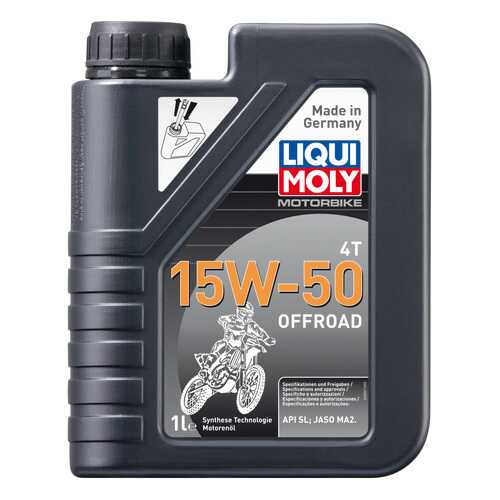 Моторное масло Liqui moly Motorbike 4T Offroad 15w-50 1л в Газпромнефть