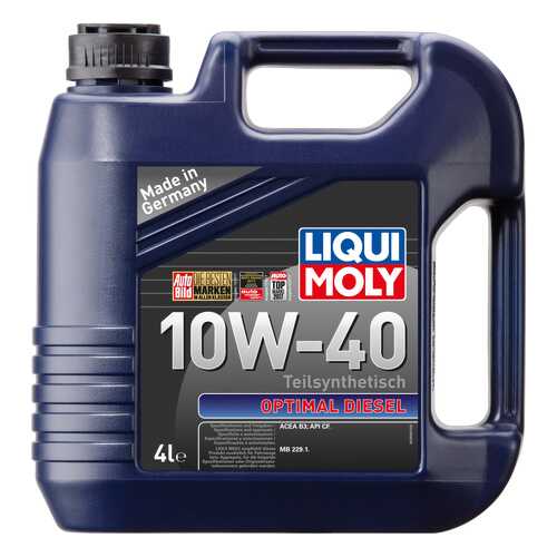 Моторное масло Liqui moly Optimal Diesel 10W-40 4л в Газпромнефть