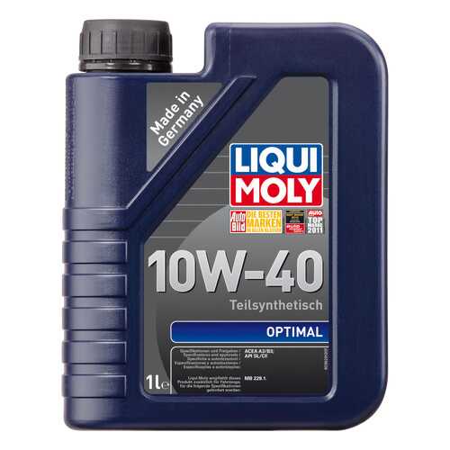 Моторное масло Liqui moly Optimal SAE 10W-40 1л в Газпромнефть