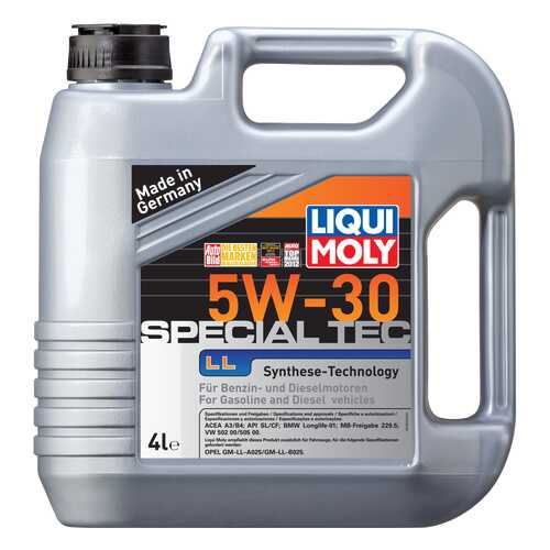 Моторное масло Liqui moly Special Tec LL 5W-30 4л в Газпромнефть