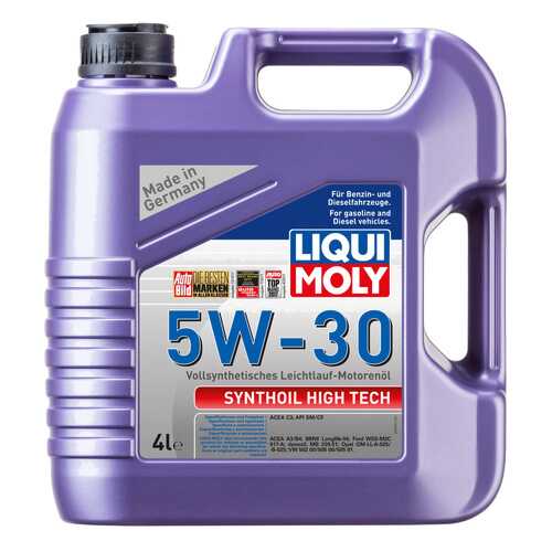 Моторное масло Liqui moly Synthoil High Tech 5w-30 4л в Газпромнефть