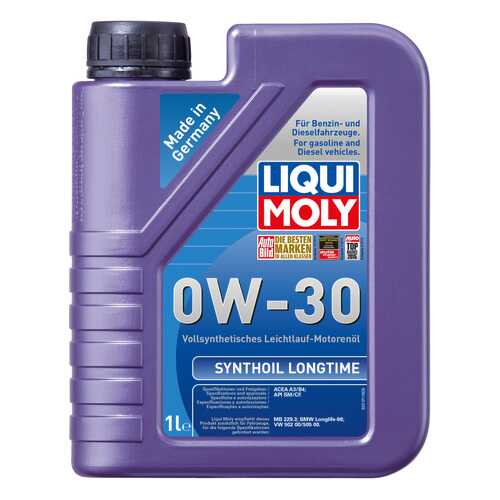 Моторное масло Liqui moly Synthoil Longtime 0W-30 1л в Газпромнефть