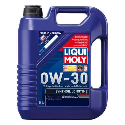 Моторное масло Liqui moly Synthoil Longtime Plus 0W-30 5л в Газпромнефть