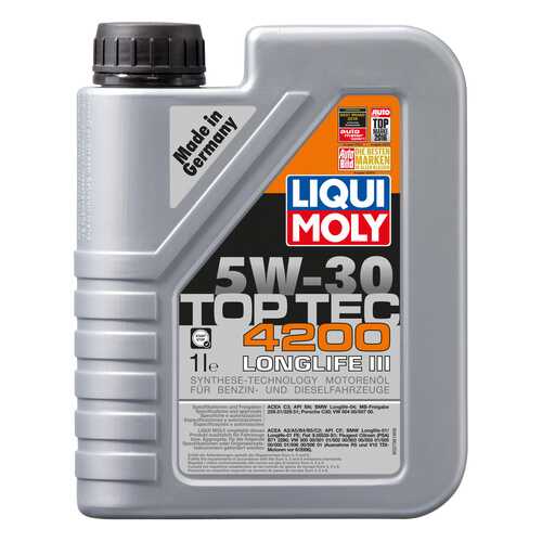 Моторное масло Liqui moly Top Tec 4200 5W-30 1л в Газпромнефть