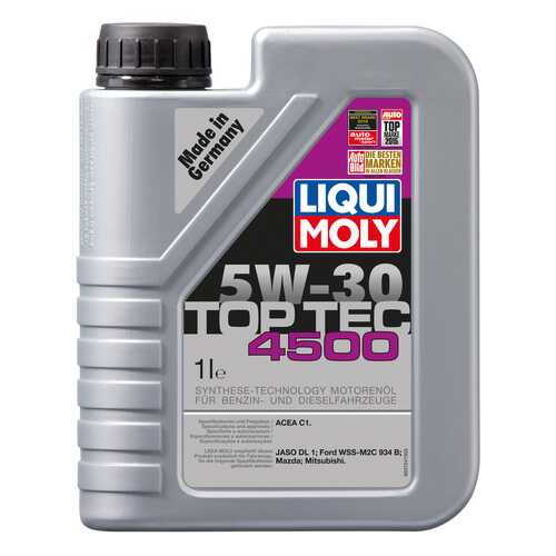 Моторное масло Liqui moly Top Tec 4500 5W-30 1л в Газпромнефть