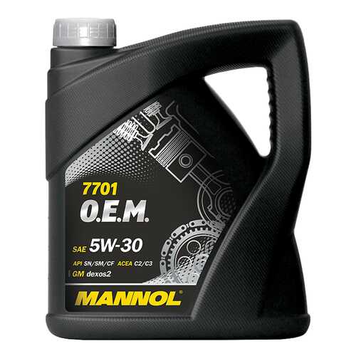 Моторное масло Mannol 7701 O.E.M. 5W-30 4л в Газпромнефть