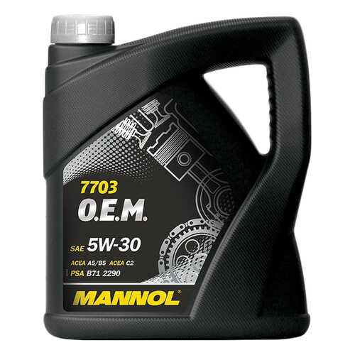 Моторное масло Mannol O.E.M. 5W-30 4л в Газпромнефть