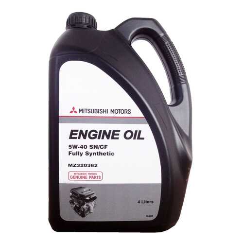 Моторное масло Mitsubishi Engine Oil Fully Synthetic SN/CF 5W-40 4л в Газпромнефть