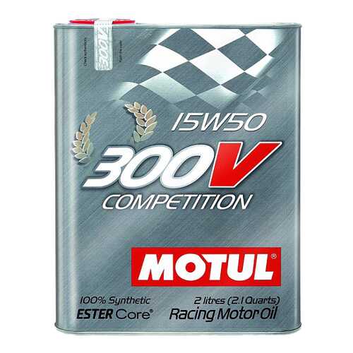 Моторное масло Motul 300V Competition 15W-50 2л в Газпромнефть