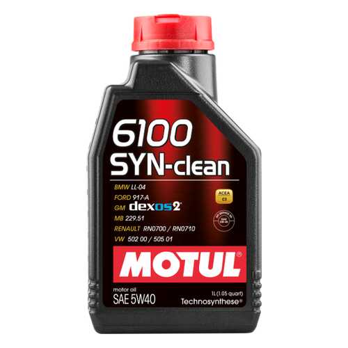 Моторное масло Motul 6100 SYN-clean 5W-40 1л в Газпромнефть