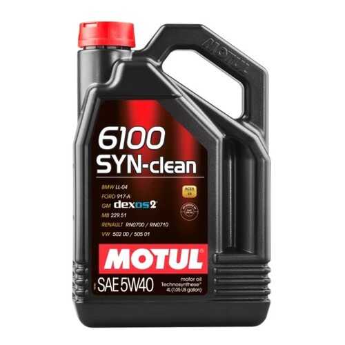 Моторное масло Motul 6100 SYN-clean 5W-40 4л в Газпромнефть