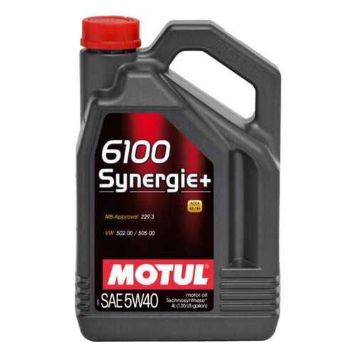 Моторное масло Motul 6100 Synergie + 5w-40 4л в Газпромнефть
