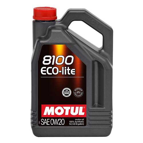 Моторное масло Motul 8100 Eco-lite 0W-20 5л в Газпромнефть