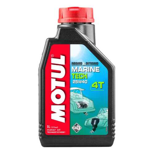 Моторное масло Motul Marine Tech 4T 25W-40 1л в Газпромнефть