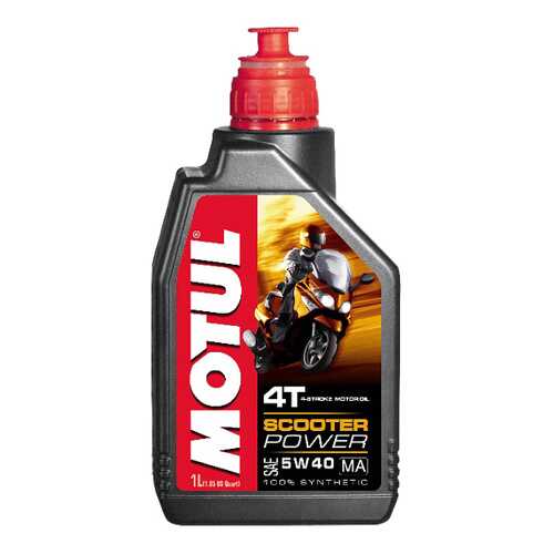 Моторное масло Motul Scooter Power 4T MA 5W-40 1л в Газпромнефть
