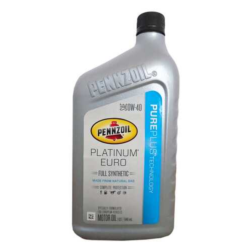 Моторное масло Pennzoil Platinum Euro 0w-40 0,946л в Газпромнефть