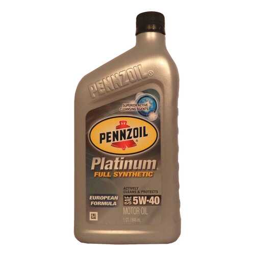 Моторное масло Pennzoil Platinum European Formula SAE 5W-40 0,946л в Газпромнефть