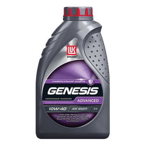 Моторное масло полусинтетическое Lukoil Genesis Advanced 10W-40 1л в Газпромнефть