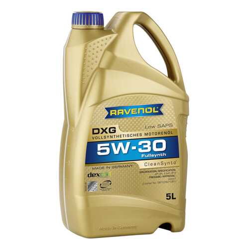 Моторное масло Ravenol DXG SAE 5W-30 5л в Газпромнефть