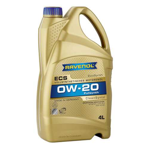 Моторное масло Ravenol ECS EcoSynth SAE 0W-20 4л в Газпромнефть