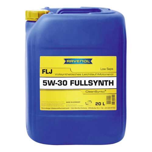 Моторное масло Ravenol FLJ SAE 5W-30 20л в Газпромнефть