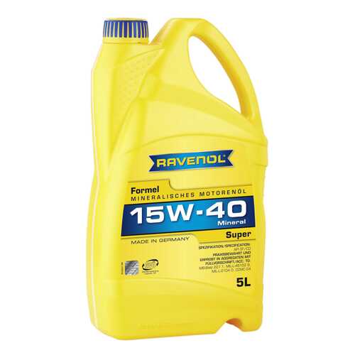 Моторное масло Ravenol Formel Super SAE 15W-40 5л в Газпромнефть