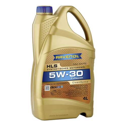 Моторное масло Ravenol HLS SAE 5W-30 4л в Газпромнефть
