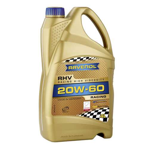 Моторное масло Ravenol RHV Racing High Viscosity SAE 20W-60 4л в Газпромнефть