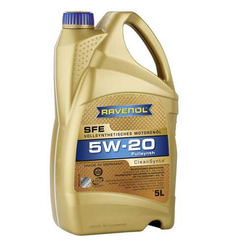 Моторное масло Ravenol Super Fuel Economy SFE SAE 5W-20 5л в Газпромнефть