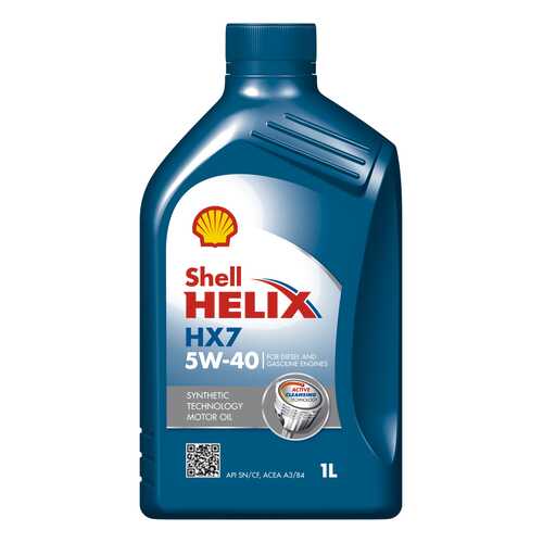 Моторное масло Shell Helix HX7 5W-40 1л в Газпромнефть
