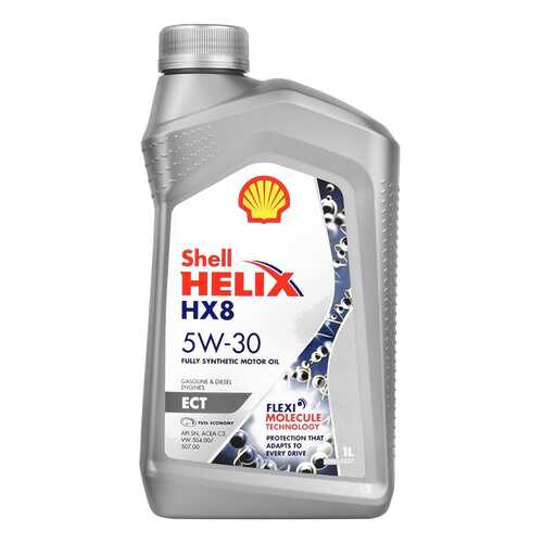 Моторное масло Shell Helix HX8 ECT 5W-30, 1 л, синтетическое в Газпромнефть