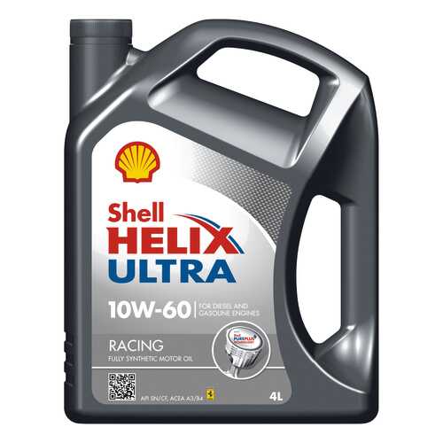Моторное масло Shell Helix Ultra Racing SAE 10W-60 4L в Газпромнефть