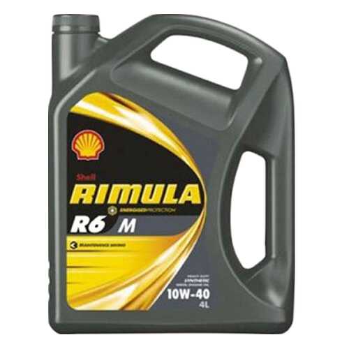 Моторное масло Shell Rimula R6 M 10w-40 4л в Газпромнефть
