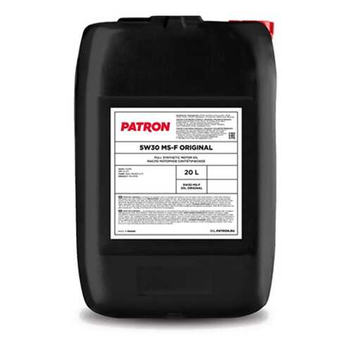 Моторное масло синтетическое PATRON 20л в Газпромнефть