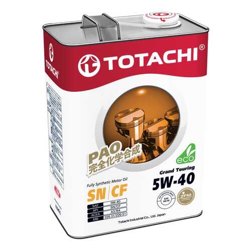 Моторное масло Totachi Grand Touring Fully Synthetic SN 5W-40 4л в Газпромнефть