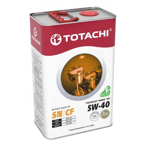 Моторное масло Totachi Niro LV Synthetic SN/CF 5W-40 3,47 кг/4л в Газпромнефть