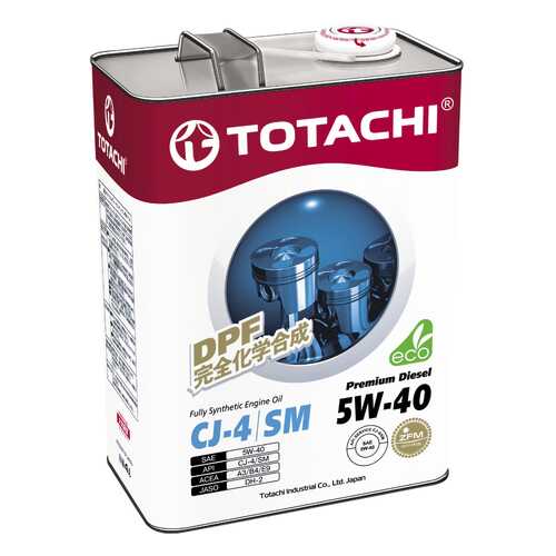 Моторное масло Totachi Premium Diesel Fully Synthetic CJ-4/SM 5W-40 6л в Газпромнефть